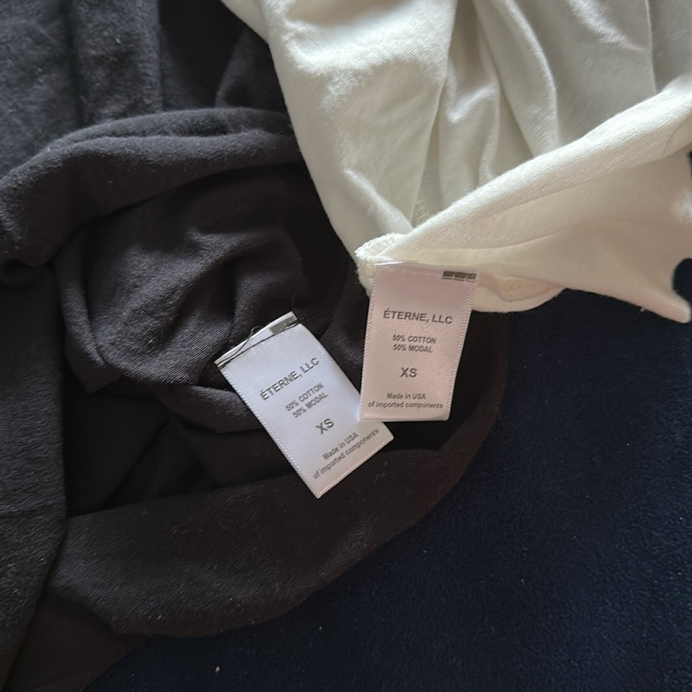 NWT Eterne Boyfriend Tank Bundle Black and White size XS - Picture 6 of 6